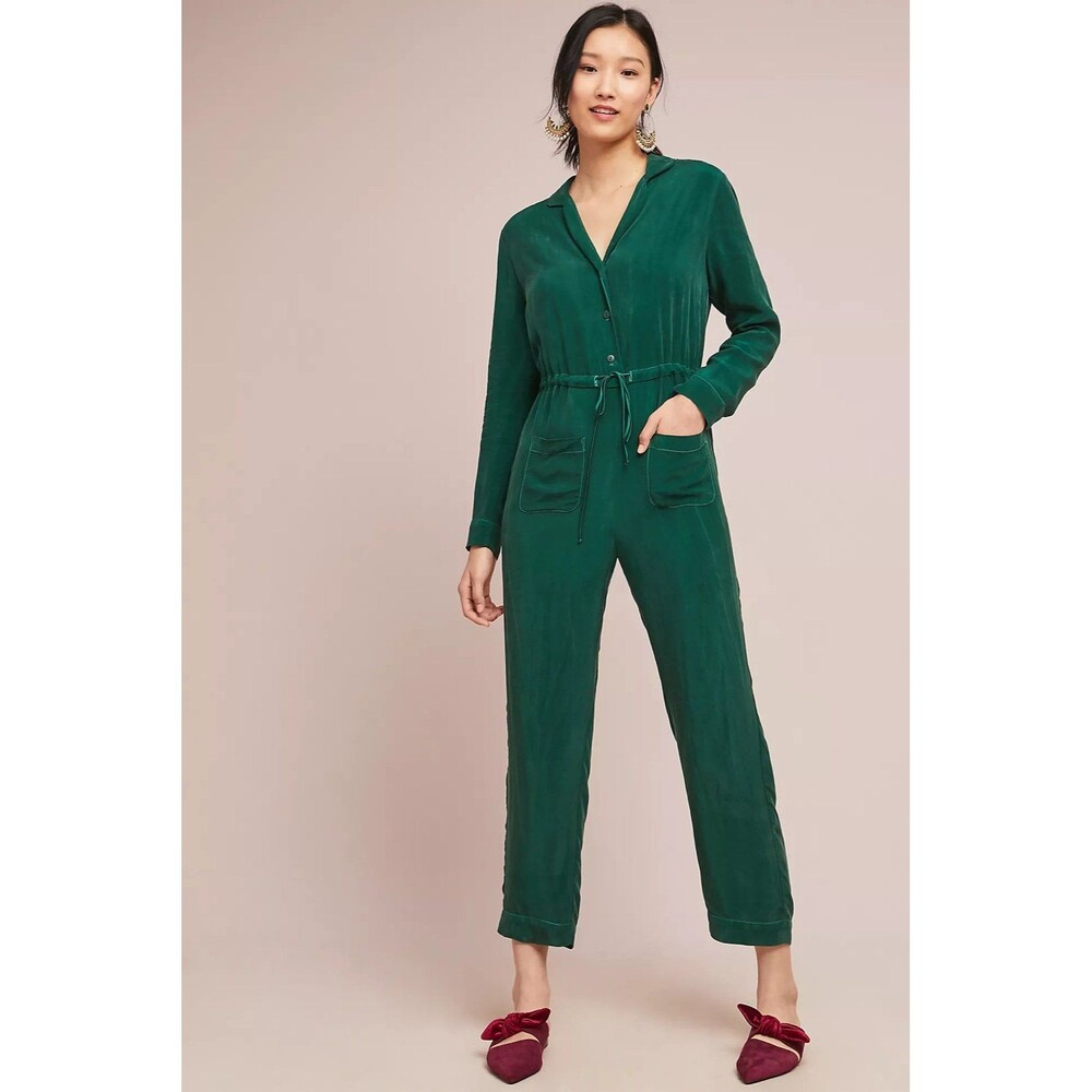 Anthropologie Corey Lynn Calter Drawstring Waist Pockets Soft Talia Jumpsuit XS